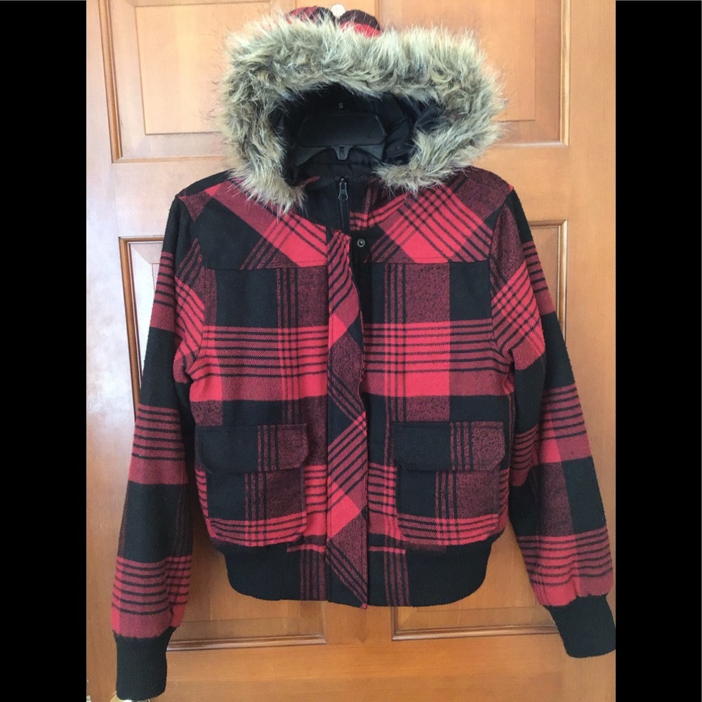 Junior size plaid Jacket